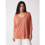 T-shirt lin Emilie TERRE_CUITE
