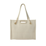 Cabas en textile effet raphia