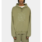 Sweatshirt À Capuche Vert Clair Avec Broderie Logo Homme