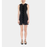 Robe Courte Avec Laçage Noire Femme