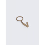 Porte-clés lettre "V" en laiton