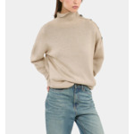 Pull En Laine Et Cachemire Camel Femme