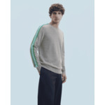 Pull Col Rond Bandes
