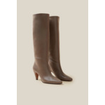 Bottes talons cuir lisse