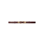 Ceinture fine en cuir à mors lion