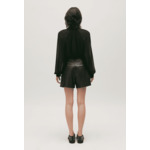 Short cuir noir