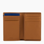 Porte cartes moyen modele avec poche billets Martin en cuir lisse