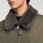 Blouson à col fourrure
