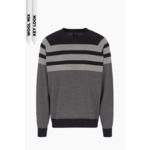 Pull-over marine/bois flotté