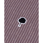 Chemise mauve à rayures