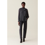 Blouse lavallière carreaux fluide
