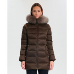 Doudoune Dalya Chocolat en Polyester