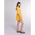 Robe courte froncée