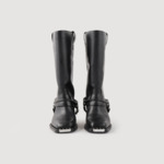 Bottes biker en cuir
