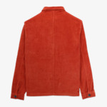 Surchemise Wilson en velours rouge courge