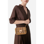 Petit Sac Moon Effet Tweed En Coton Et Laine