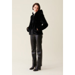 Veste fausse fourrure à capuche