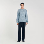 Pull en maille moulinée