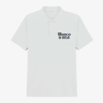 Polo piqué manches courtes en coton Blanco 1958 blanc lys