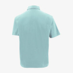 Polo manches courtes en coton avec broderie SB bleu dragée