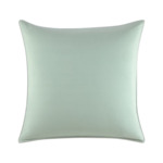 Lacoste - Taie d'oreiller en satin de coton lavé vert, L Songe