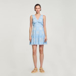 Robe courte à broderies anglaises