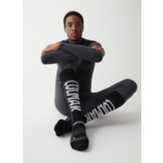 Chaussettes de ski unisexes avec maxi logo