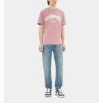 T-Shirt Rose Clair Avec Sérigraphie Silverlake Homme