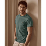 T-shirt vert foncé col rond