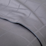 Olivier Desforges - Drap plat en satin de coton gris, Baptiste