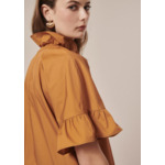 Robe Ripoline-Cognac en Coton