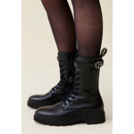 Bottines hautes rangers cuir