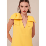 Robe Remarquable-Jaune en Polyester
