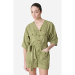 COMBI-SHORT CHAINA En Coton Et Lin