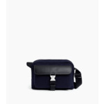 Petit sac bandoulière Maurice en feutre de laine et cuir lisse