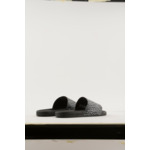 Sandale souple pu + pri-noir + blanc optique