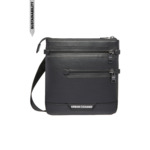 Sac bandoulière plat pour homme - nero