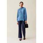 Blouse fluide col lavallière