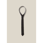Cravate cuir noir