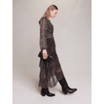 Robe longue à volants