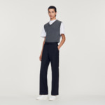 Pantalon en laine mélangée