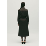 Robe midi portefeuille noire