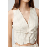 Top veston boutonné