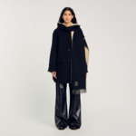 Manteau en laine à écharpe