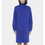 Robe Pull Courte En Cachemire Bleu Électrique Femme