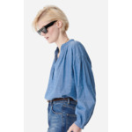 BLOUSE COL V 100% coton