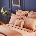 Yves Delorme - Drap housse en satin de coton marron, Triomphe