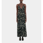 Robe Longue Avec Imprimé Fleuri Femme