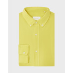 Chemise Gaspard en lin jaune anis