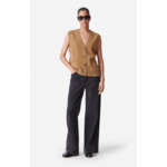 Cardigan Sans Manches Dashley En Laine & Yack